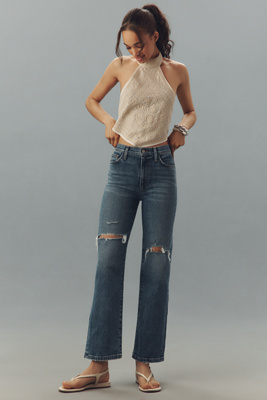 Joe's Jeans The Blake High-rise Straight-leg Jeans In Blue