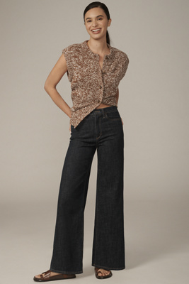 Joe's Jeans Petite Mia High-Rise Wide-Leg Jeans product page