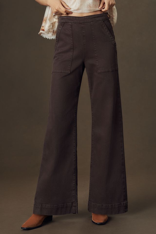 Joe's Jeans The Side Zip High-Rise Wide-Leg Jeans #1