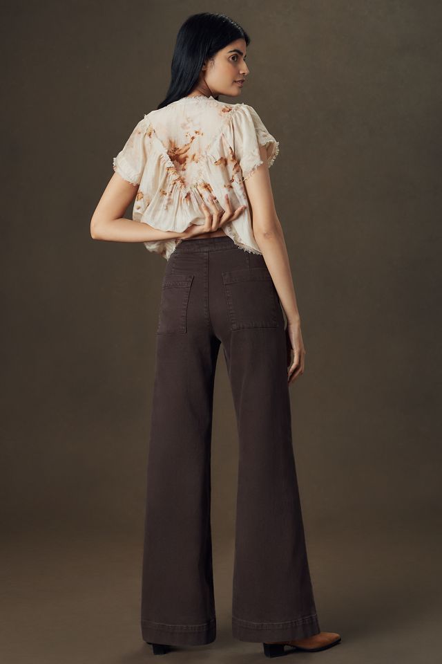 Joe's Jeans The Side Zip High-Rise Wide-Leg Jeans #3