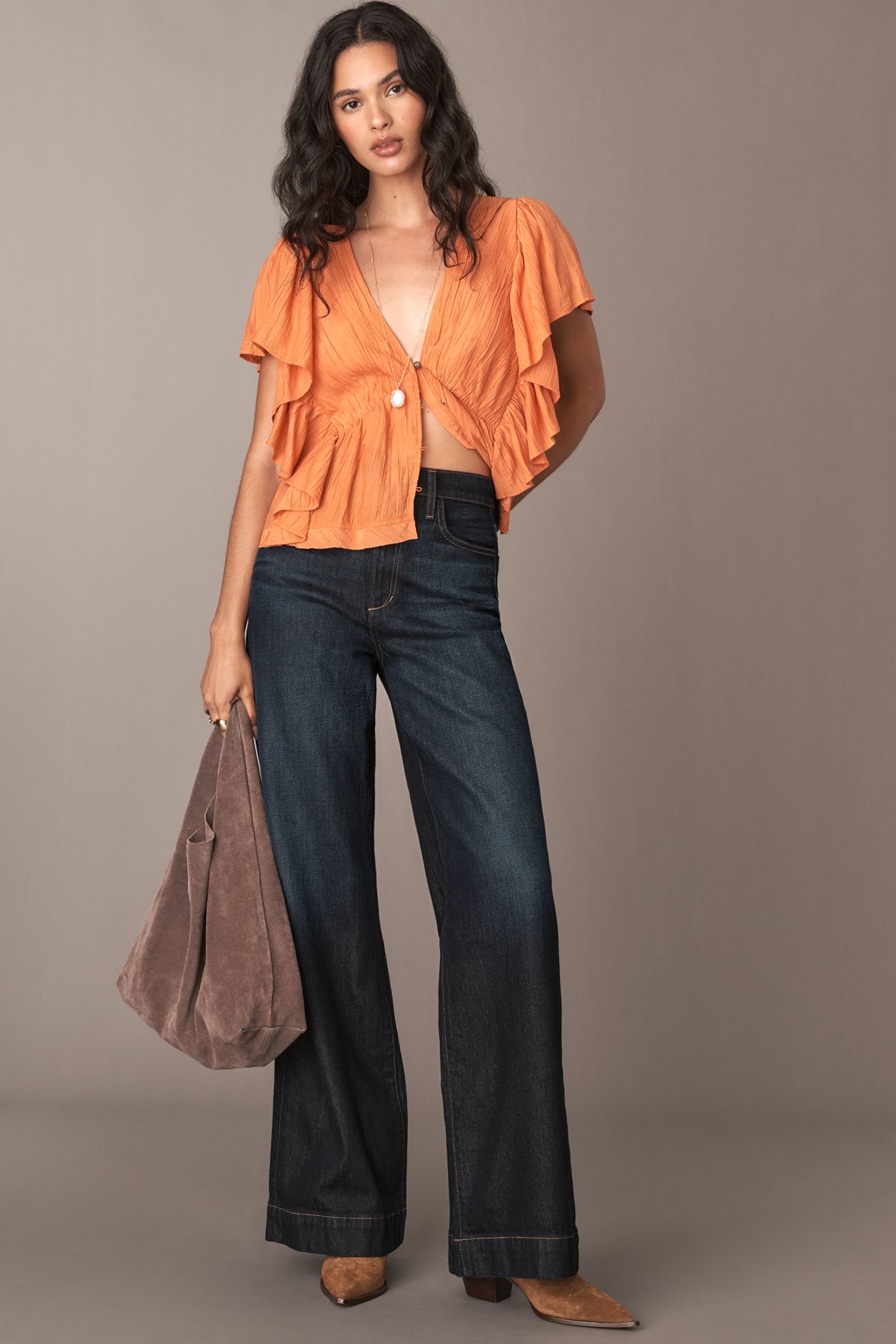 Joe's Jeans The Mia High-Rise Wide-Leg Jeans