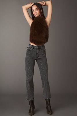 Joe's Jeans The Blake Crop High-Rise Straight-Leg Jeans