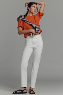 Joe's Jeans The Margot High-rise Straight-leg Jeans In White