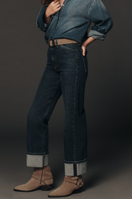 Joe's Jeans The Margot High-rise Straight-leg Jeans In Blue