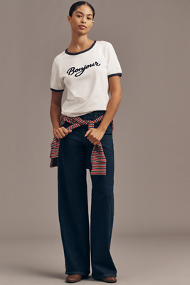 Joe's Jeans The Mia High-rise Wide-leg Jeans In Blue