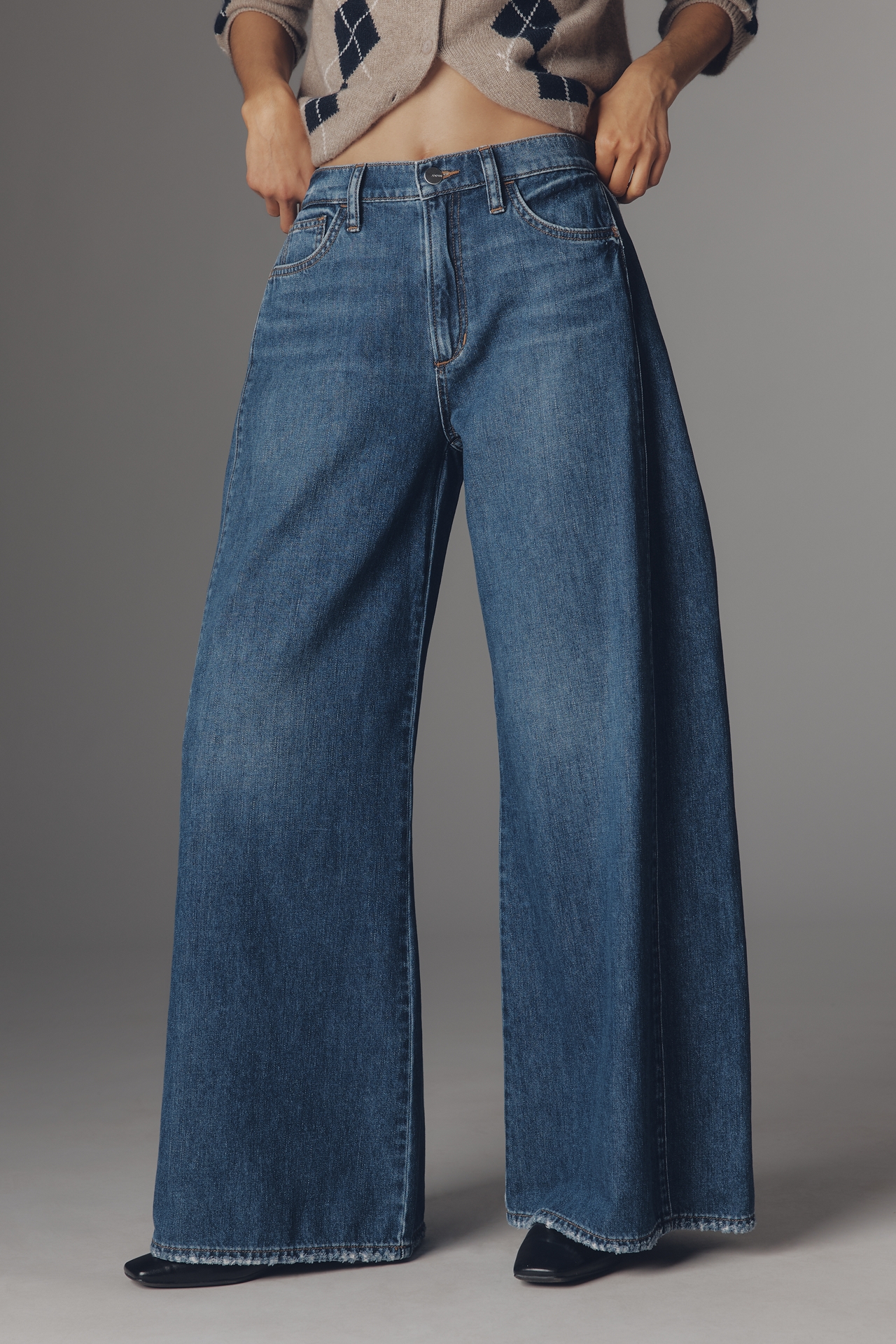 Joe's Jeans Side Pleat High-Rise Tapered