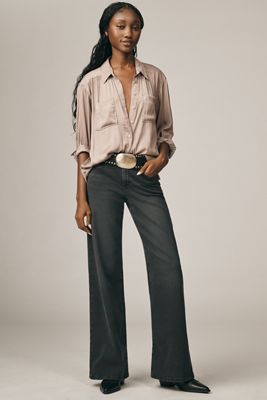 Joe's Jeans The Lou Lou Low-Rise Wide-Leg Jeans