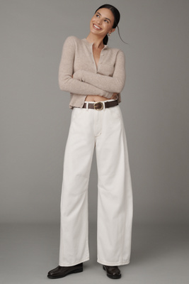 Joe's Jeans The Bowie High-rise Barrel Jeans In White