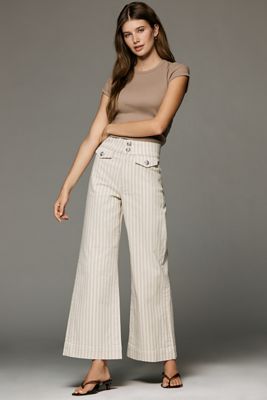 Joe's Jeans Ellia Ankle High-Rise Wide-Leg Jeans
