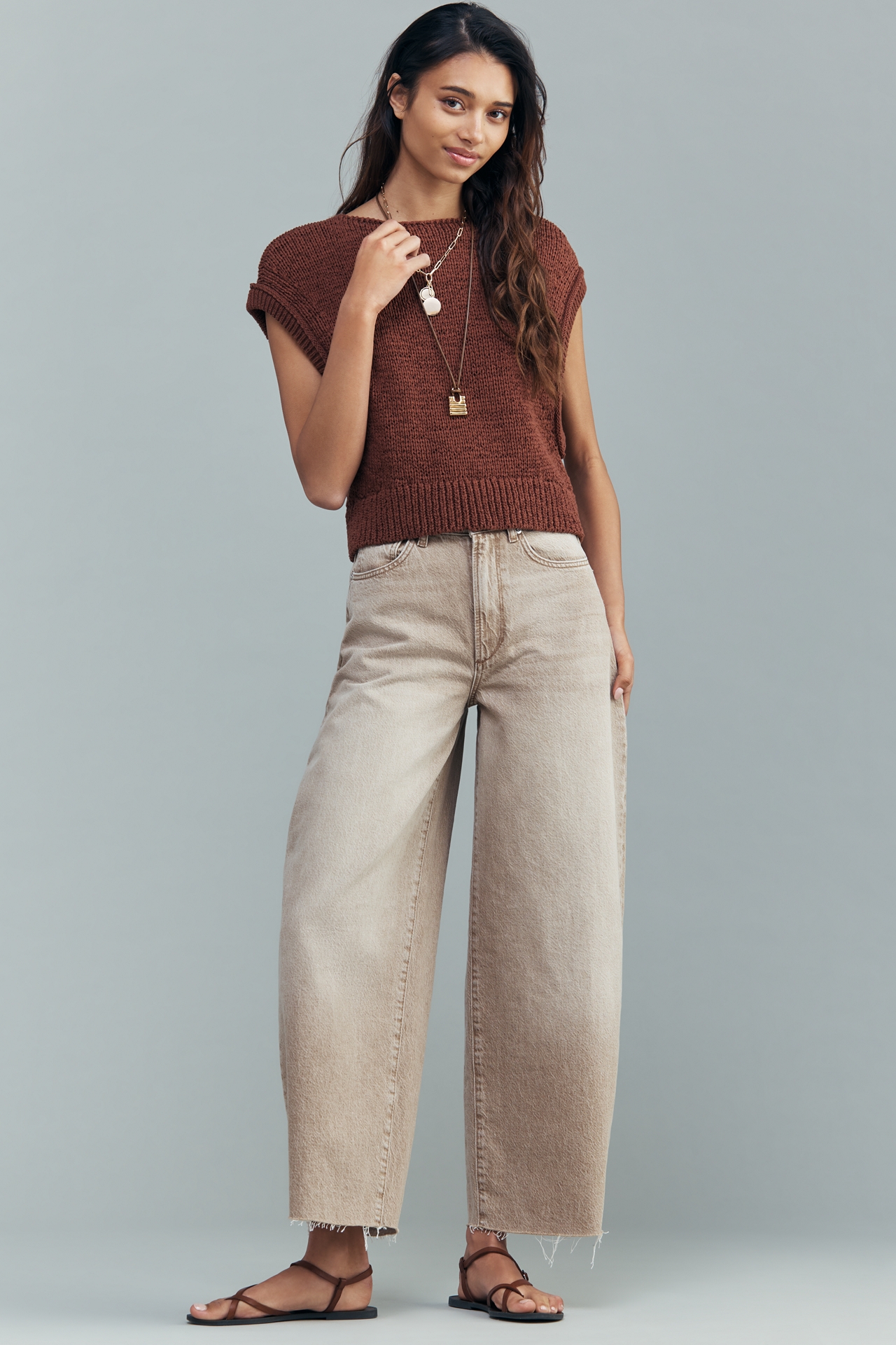 Joe's Jeans Billie Crop High-Rise Barrel