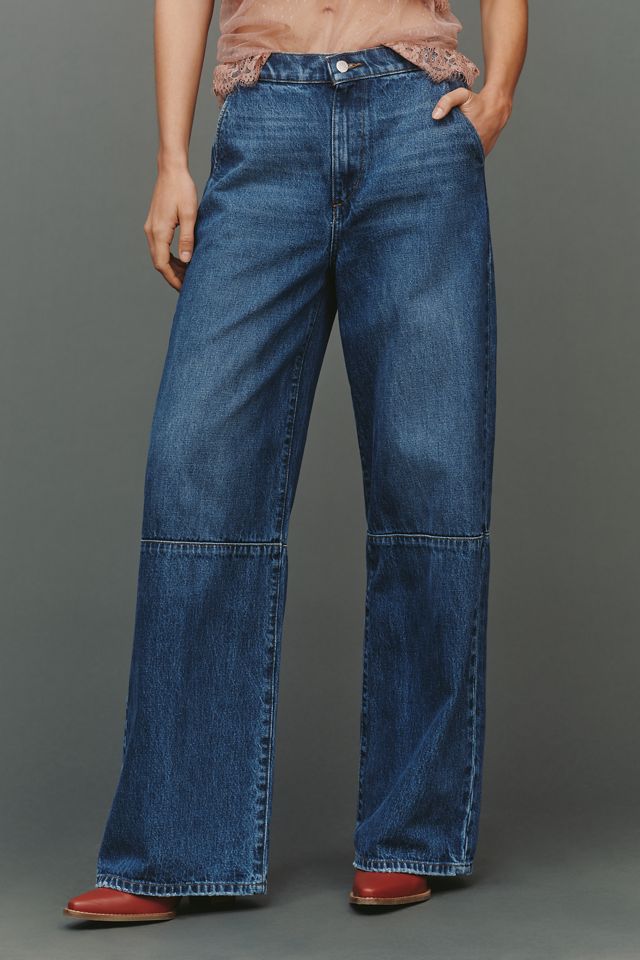 Joe's Jeans Seamed Harlowe High-Rise Trouser Wide-Leg Jeans #1
