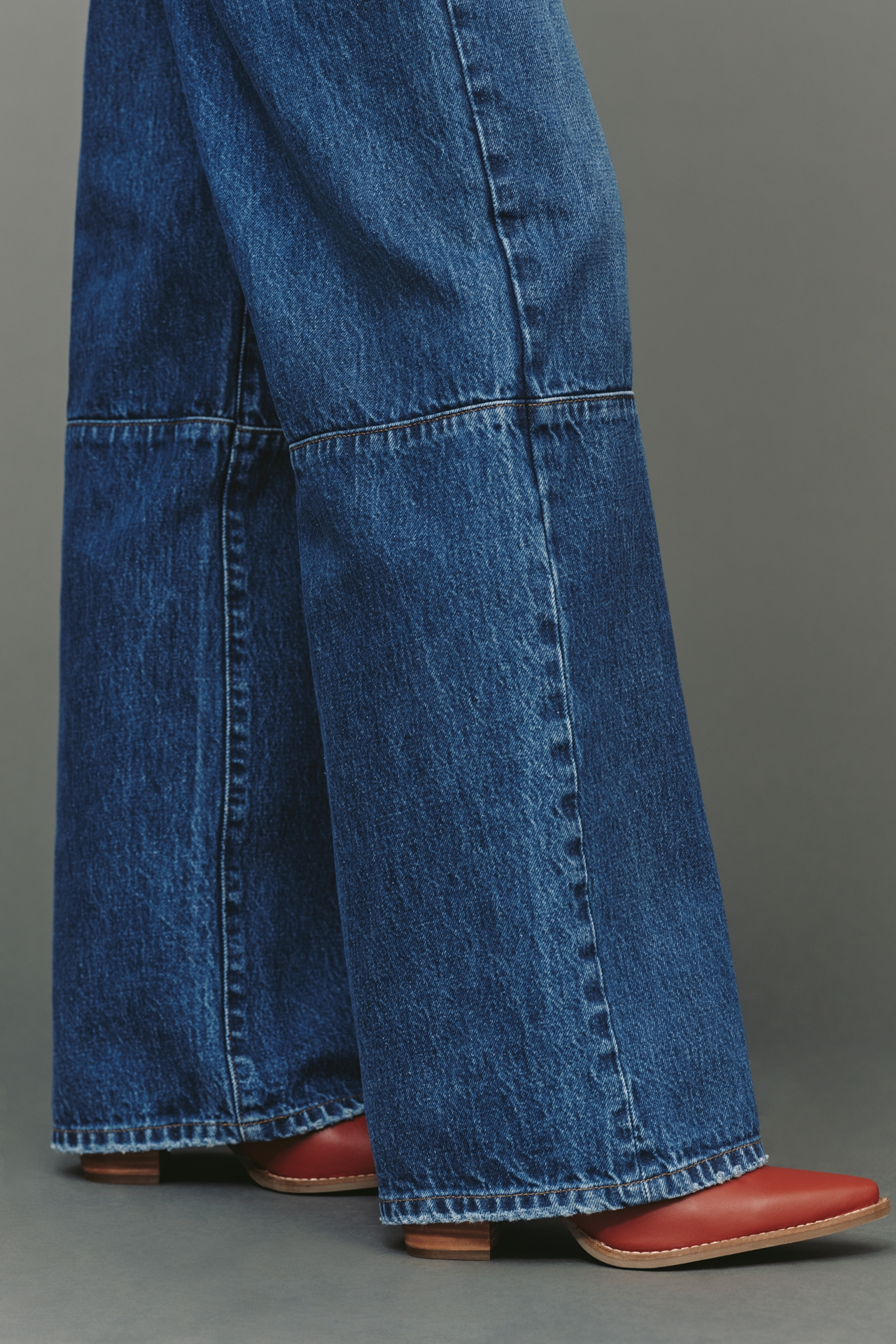 Joe's Jeans Seamed Harlowe High-Rise Trouser Wide-Leg
