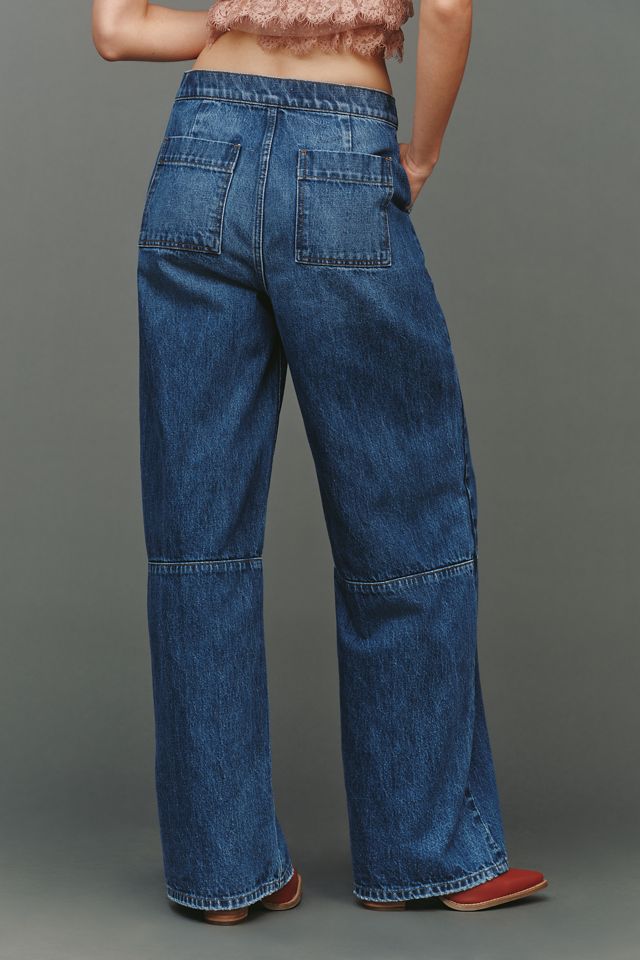 Joe's Jeans Seamed Harlowe High-Rise Trouser Wide-Leg Jeans #3
