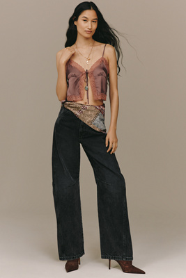 Joe's Jeans Bowie High-rise Tapered Jeans In Black