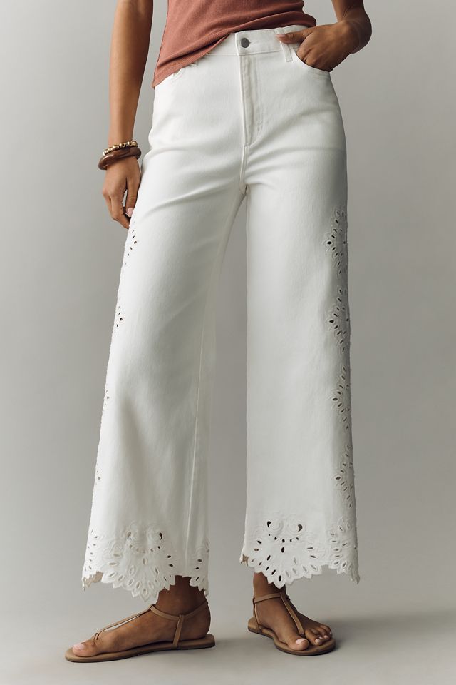 Joe's Jeans Mia Ankle Broderie Wide-Leg Jeans #1