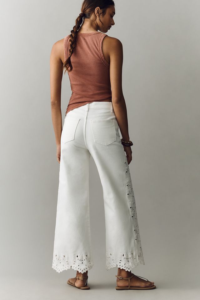 Joe's Jeans Mia Ankle Broderie Wide-Leg Jeans #3