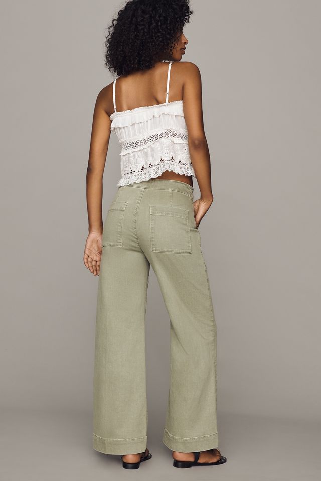 Joe's Jeans Side-Zip High-Rise Wide-Leg Ankle Jeans #2