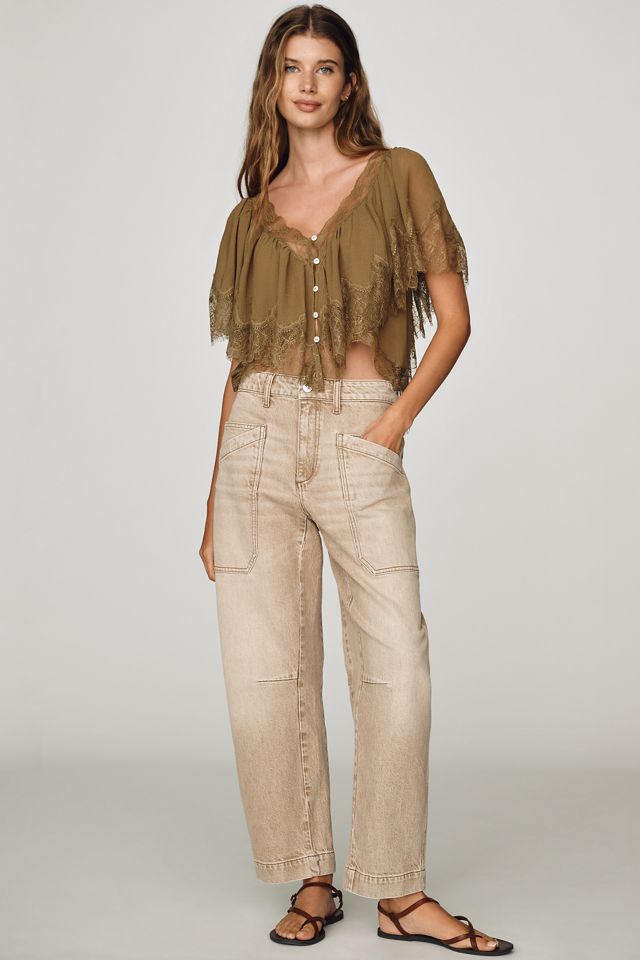 Joe's jeans Double Pocket Mid-Rise Barrel-Leg Jeans #1