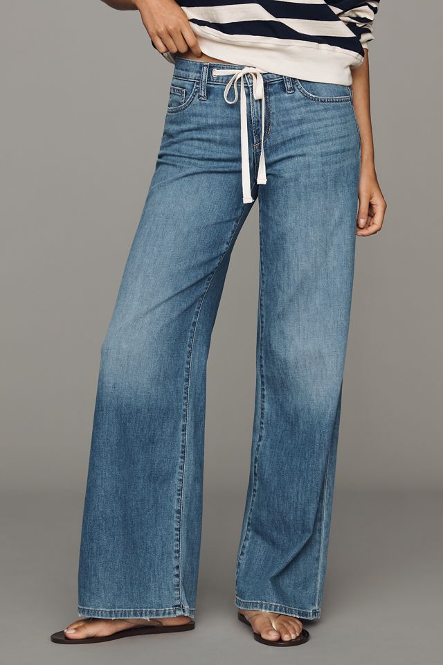 Joe's Jeans Drawstring Low-Rise Wide-Leg Jeans #1