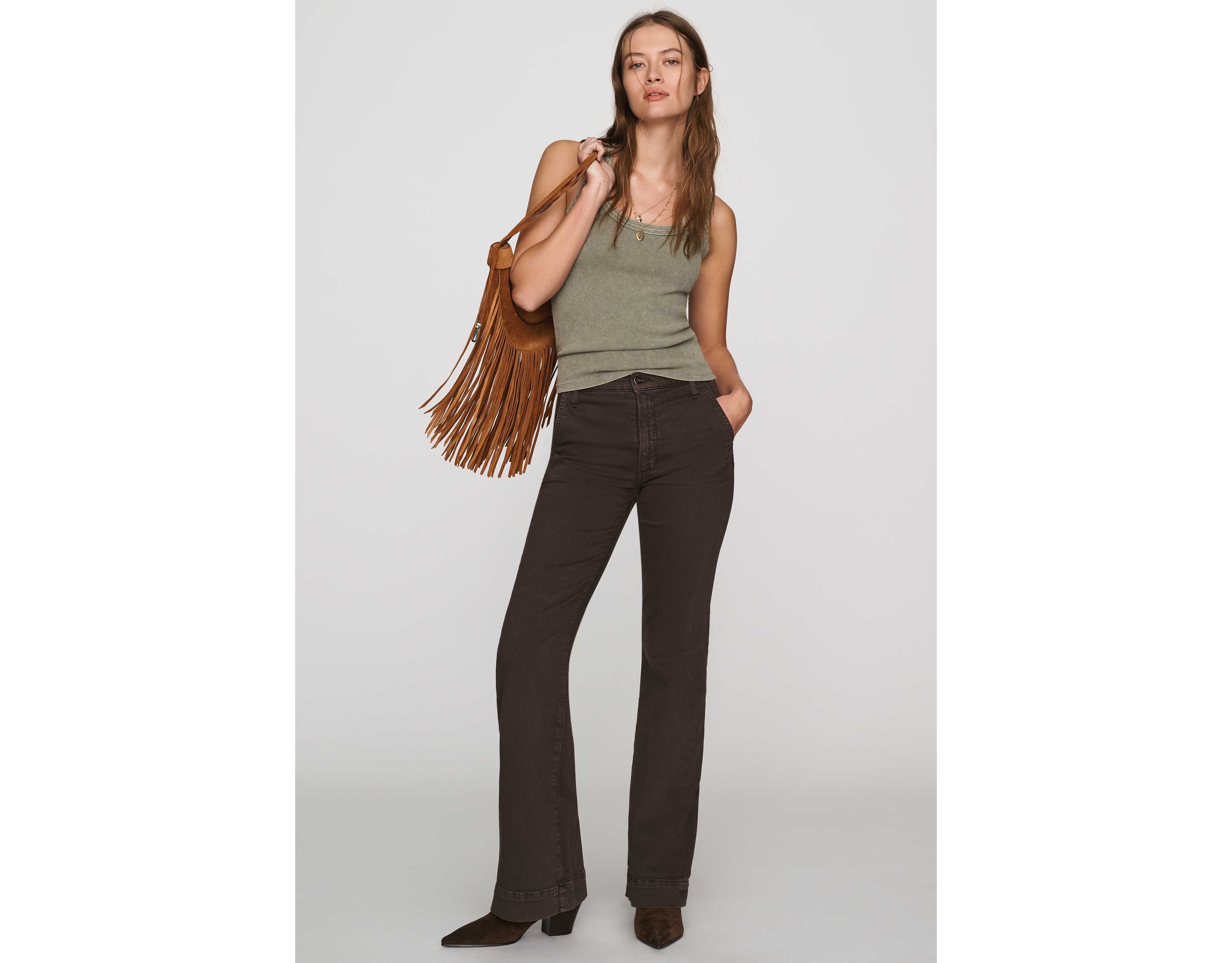 Joe's Jeans Molly Mid-Rise Wide-Leg Trouser