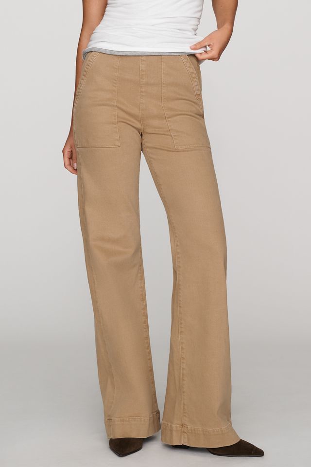 Joe's Jeans Side Zip High Rise Wide Leg Jeans #1