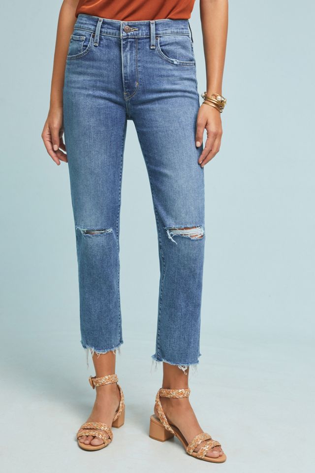 Levi's 724 High-Rise Straight Cropped Jeans #1