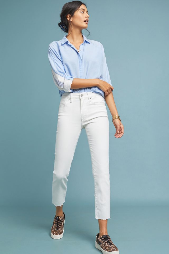 Levi's 724 High-Rise Straight Cropped Jeans | Anthropologie