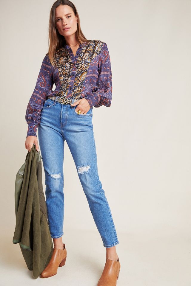 Levi's Wedgie Icon Ultra High-Rise Straight Jeans | Anthropologie