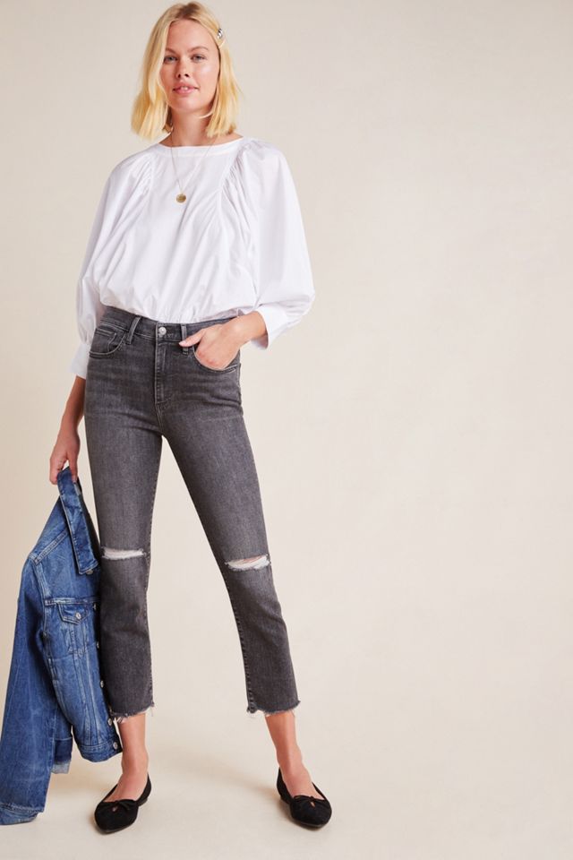 Levi's 724 High-Rise Straight Cropped Jeans