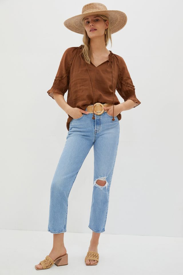 Levi's Wedgie Ultra High-Rise Straight Jeans | Anthropologie