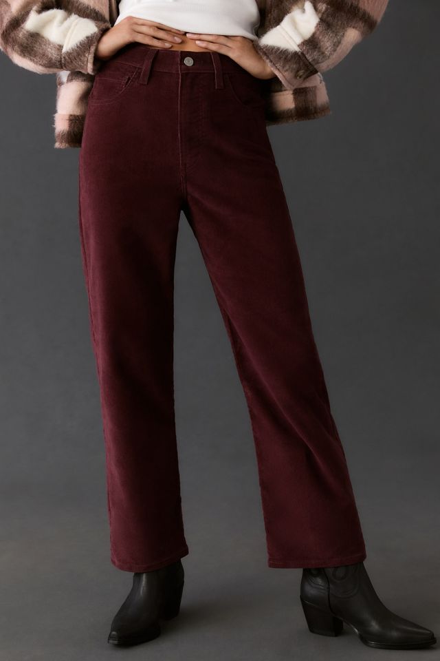 Levi's Ribcage High-Rise Straight Ankle Corduroy Jeans #1