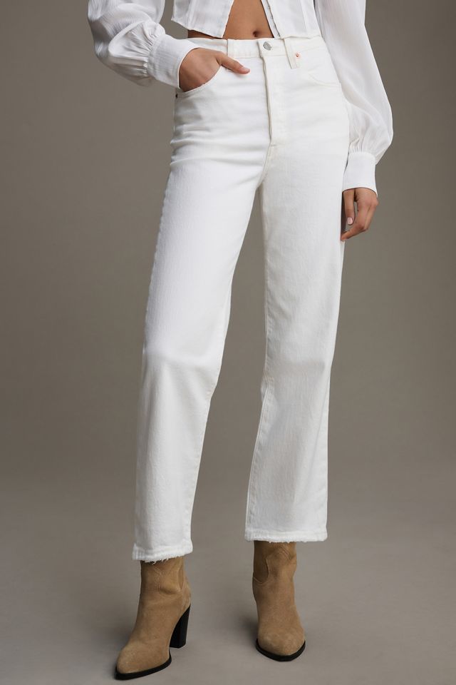 Levi's Ribcage High-Rise Straight-Leg Jeans #1