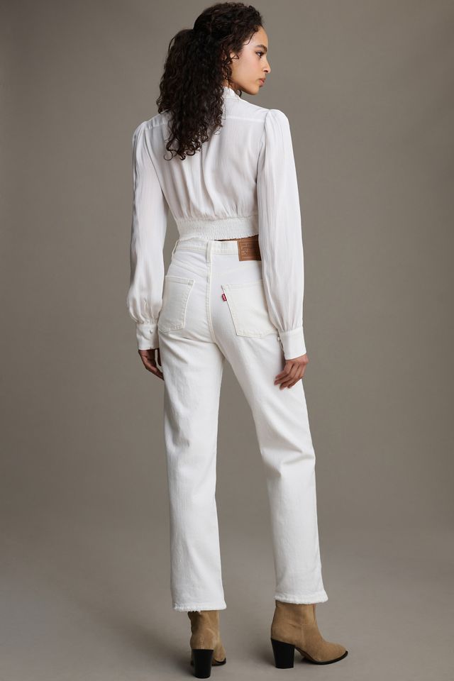 Levi's Ribcage High-Rise Straight-Leg Jeans #3