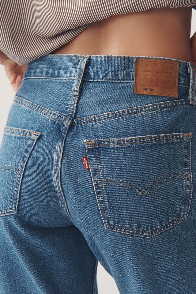 Levi's 501 90's Mid-Rise Crop Straight-Leg Jeans | Anthropologie