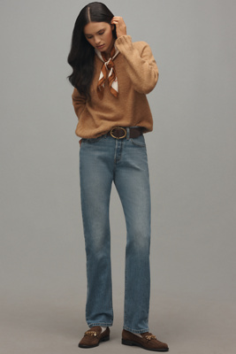 Levi's 501 Curve High-rise Straight-leg Jeans In Blue