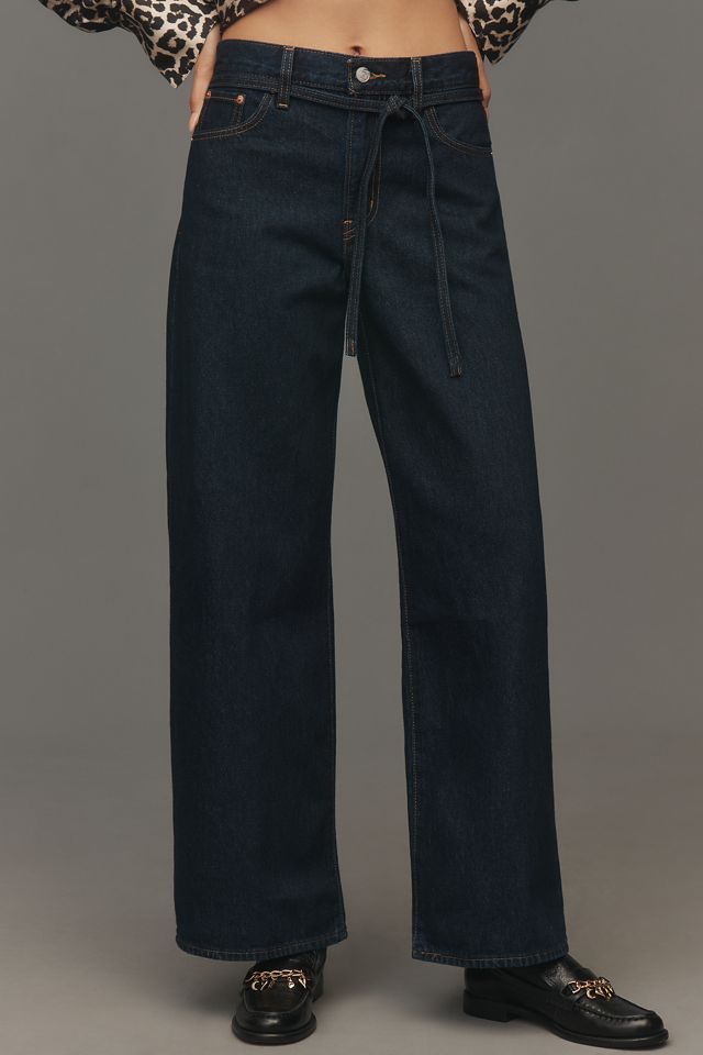 Levi's XL Straight High-Rise Wide-Leg Tie-Waist Jeans #1