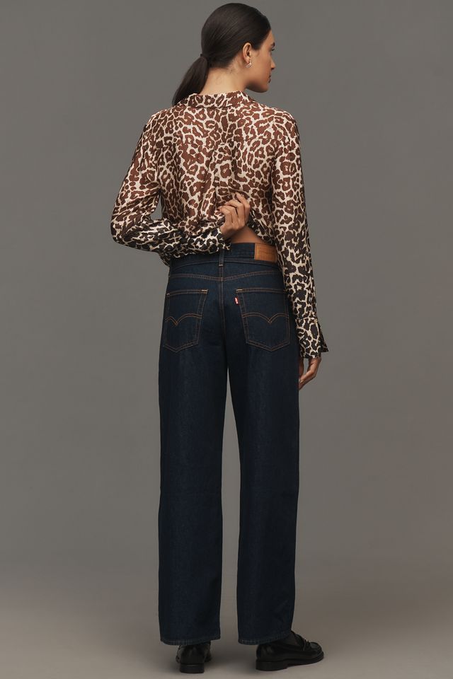 Levi's XL Straight High-Rise Wide-Leg Tie-Waist Jeans #2