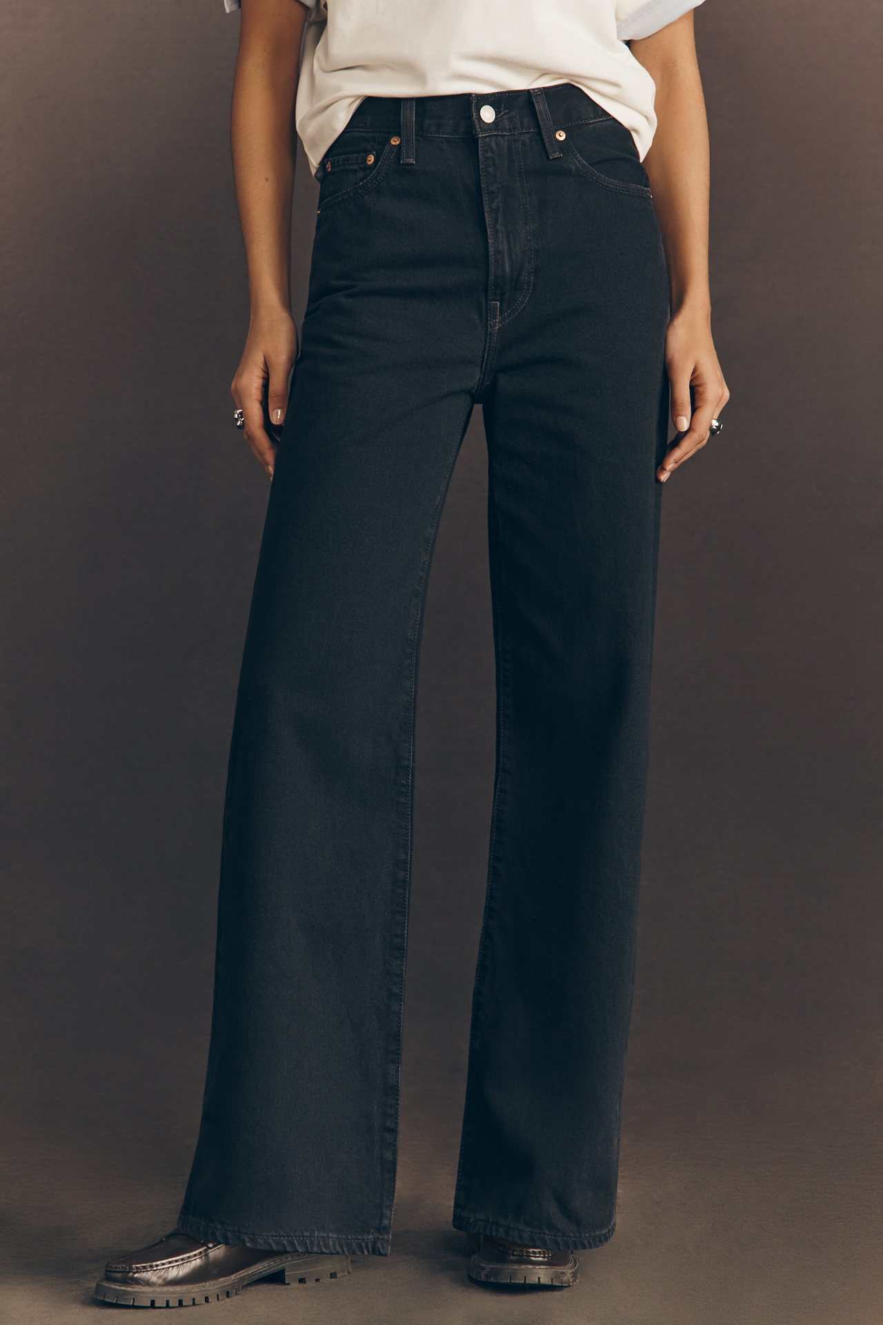 Levi's Ribcage High-Rise Wide-Leg Jeans