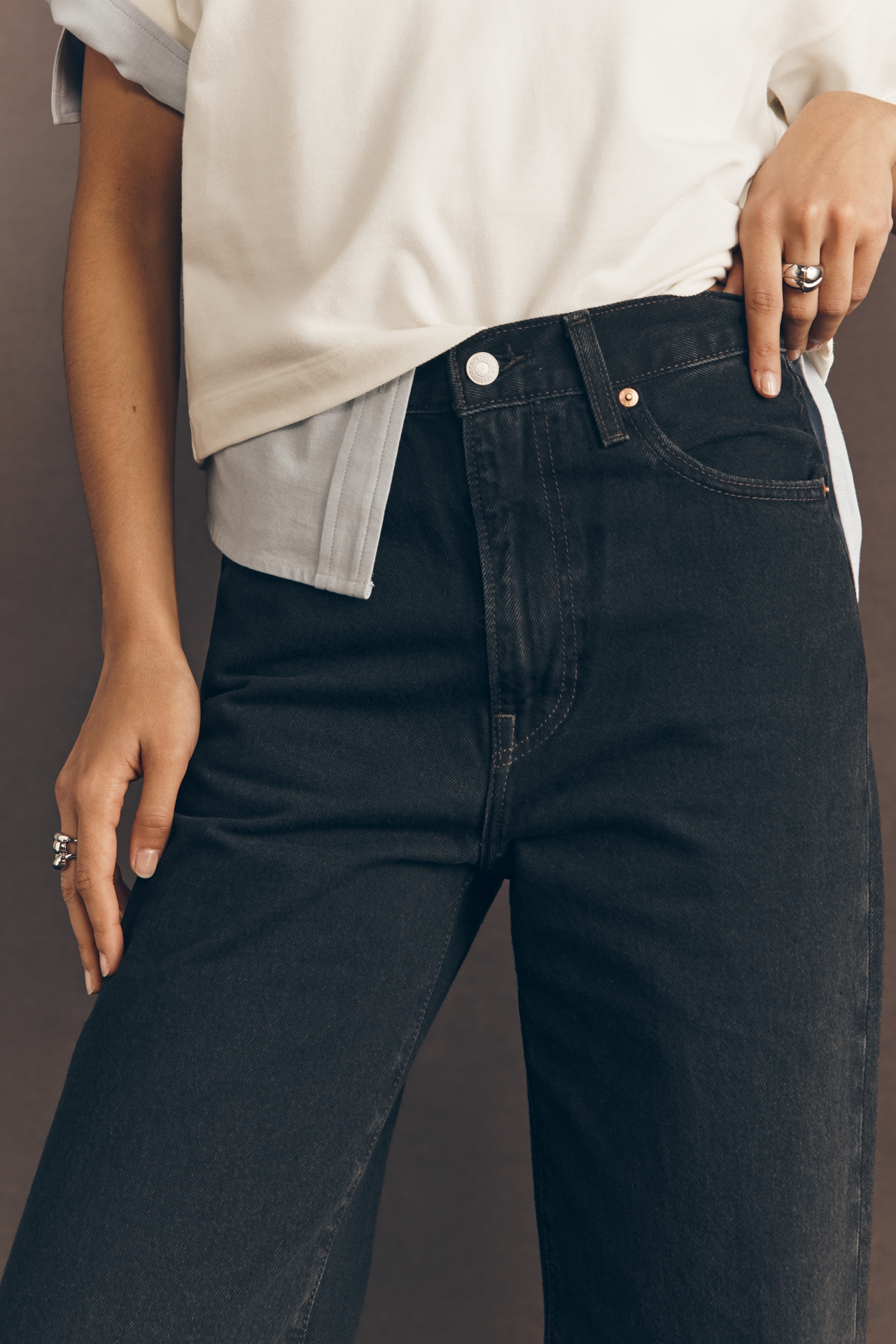 Levi's Ribcage High-Rise Wide-Leg Jeans