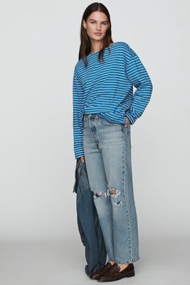 Levi's Ribcage High-Rise Straight Jeans