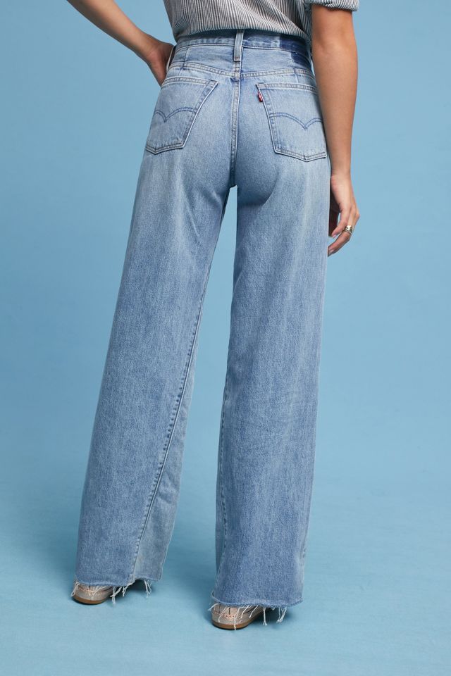 Levi's altered deals wide leg jeans