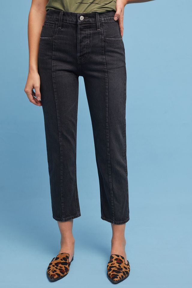 Levi's Altered Straight High-Rise Cropped Jeans | Anthropologie