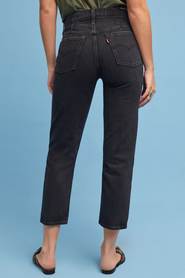 Levi's Altered Straight High-Rise Cropped Jeans | Anthropologie