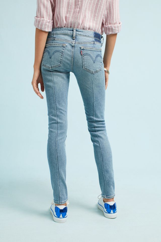 Levi's 711 shop altered skinny jeans