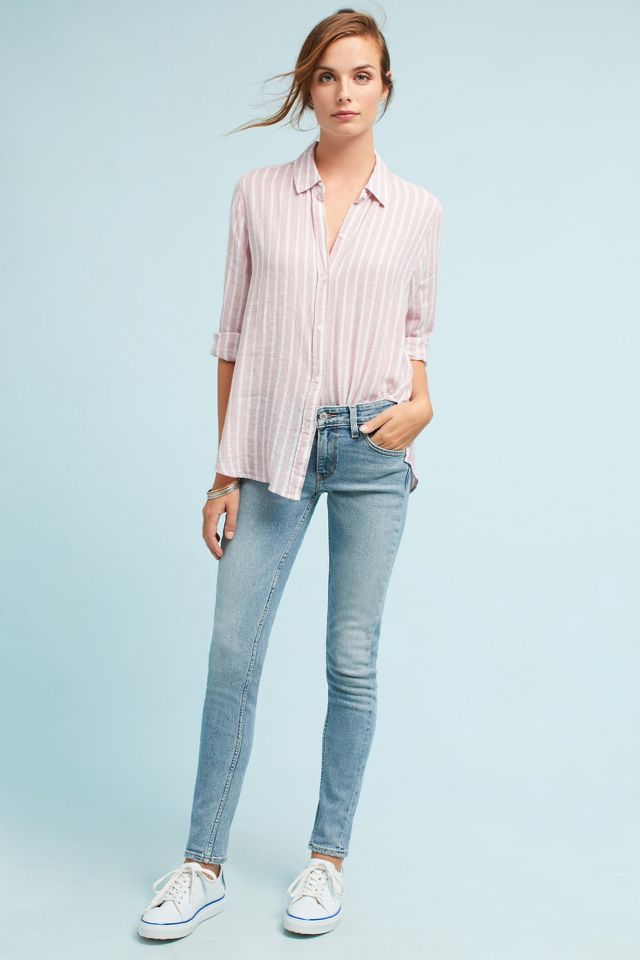 Levi's 711 Skinny Altered Mid-Rise Jeans | Anthropologie