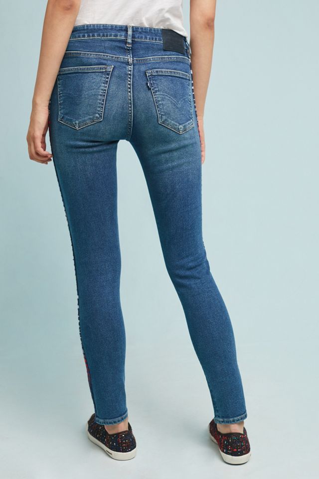 Levi's 721 High-Rise Embroidered Skinny Jeans #4
