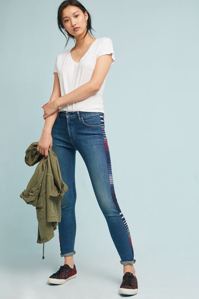 Anthropologie hot sale embroidered jeans