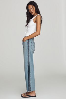 Levi's Ribcage High-Rise Straight-Leg Jeans