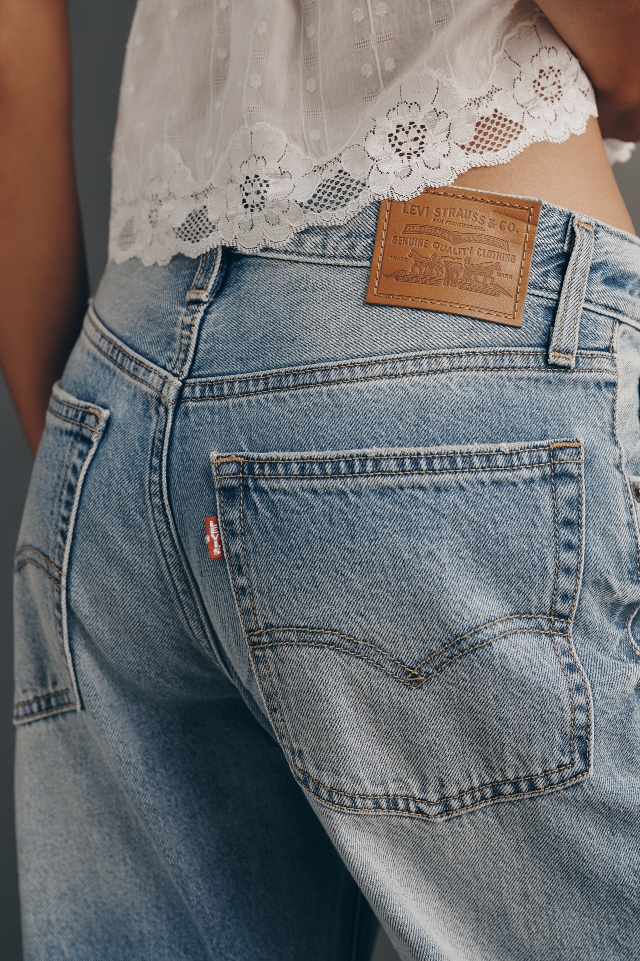 Levi's Cotton Loose Boot High-Rise Bootleg Jeans