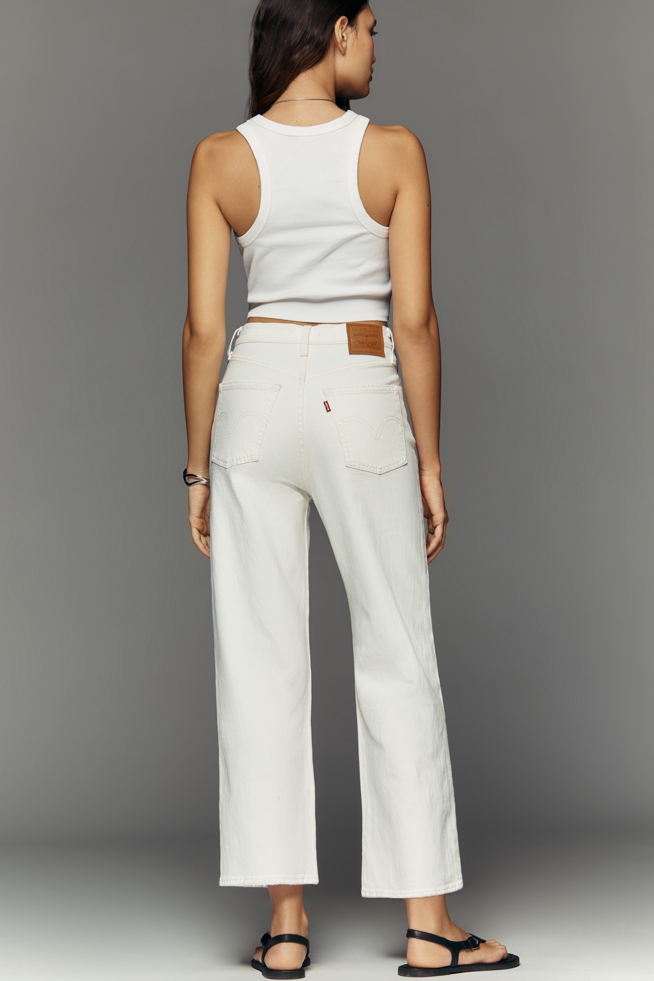 Levi's Ribcage High-Rise Straight-Leg Jeans